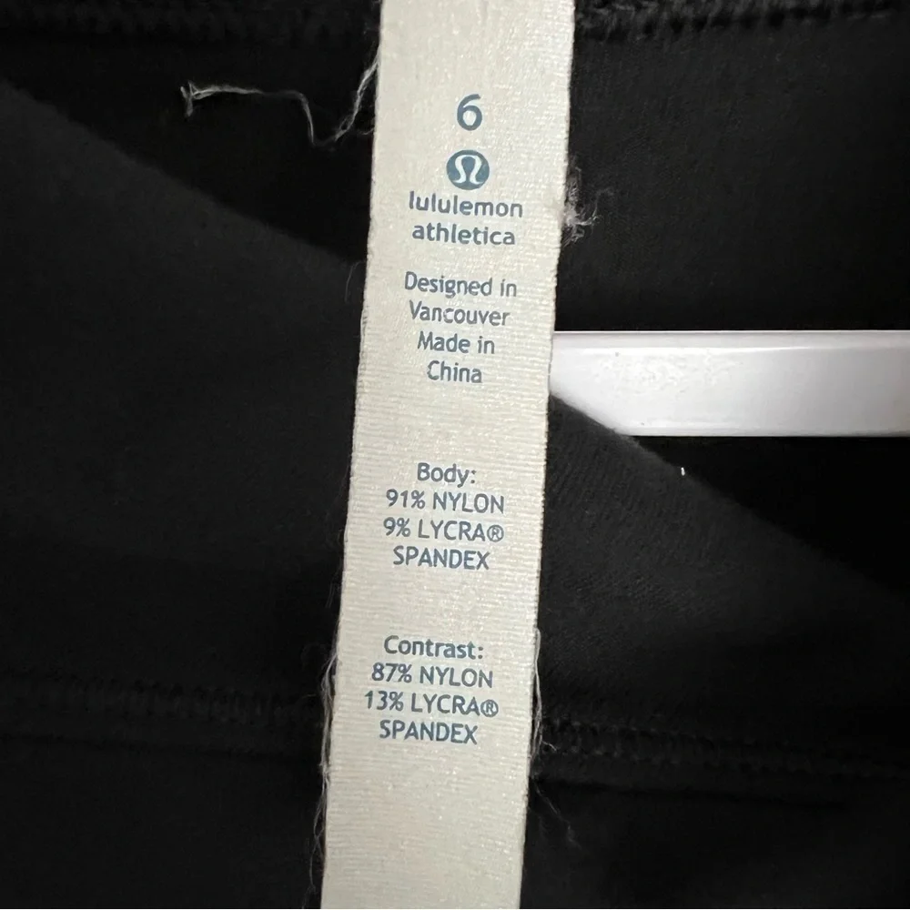 Lululemon Healthy Heart Pullover Crossover Cowl Neck Black size 6